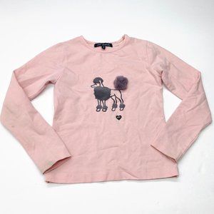Lili Gaufrette Dog Puppy Poodle T-Shirt Sz 10 Yrs